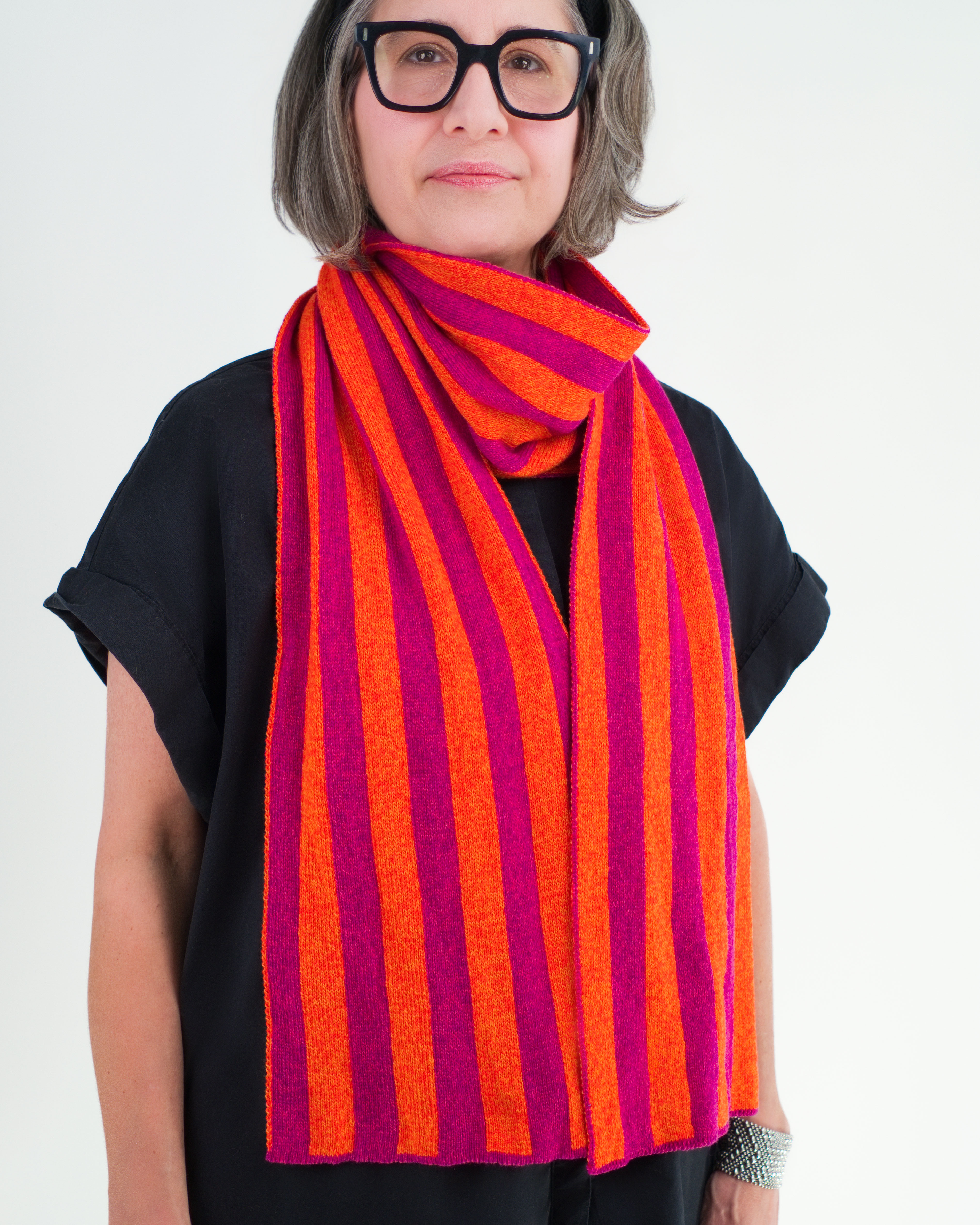 Monsieur – Jacquard-Schal aus kardierter Merinowolle