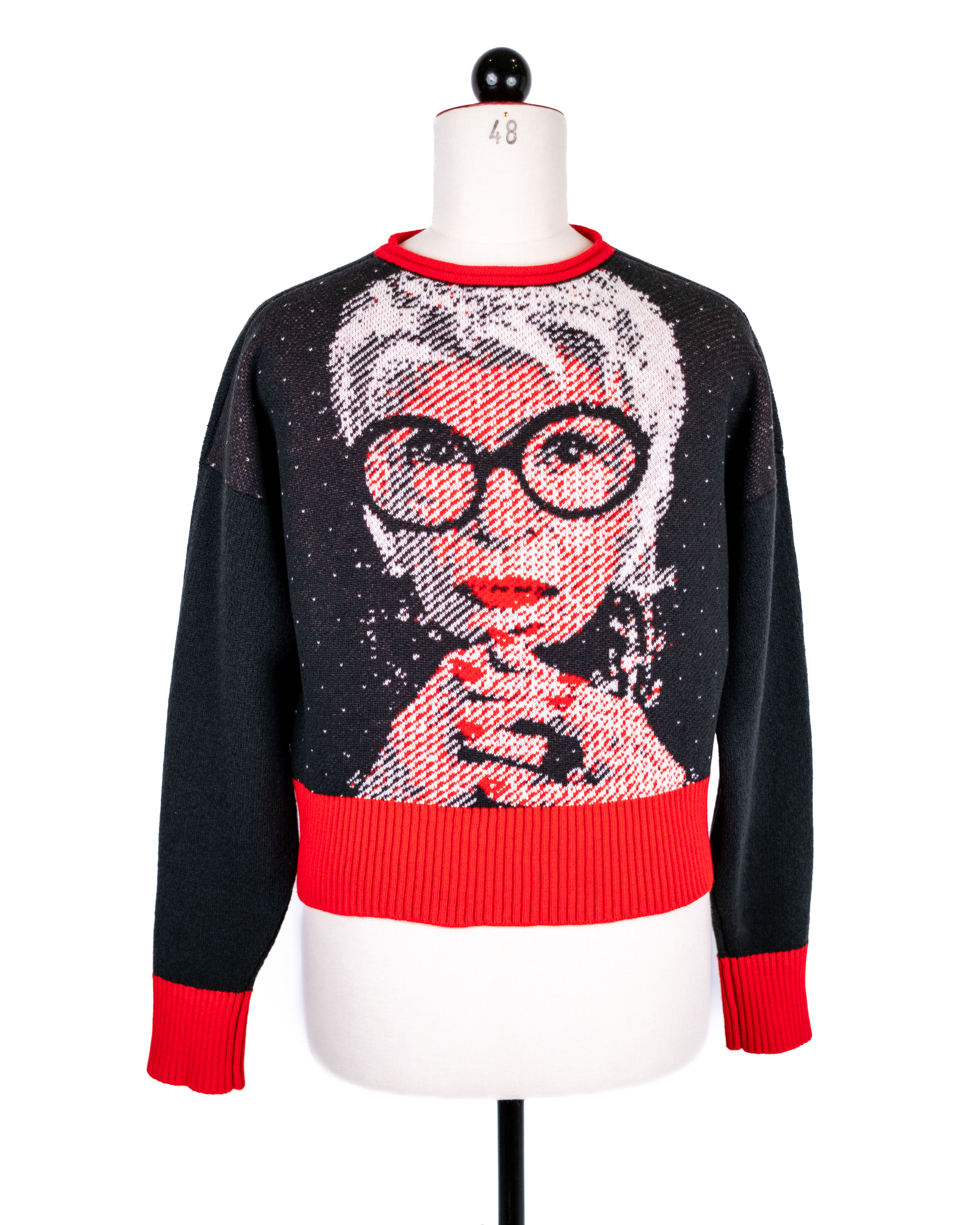 Diva One – Jacquard-Pullover aus italienischer Merinowolle