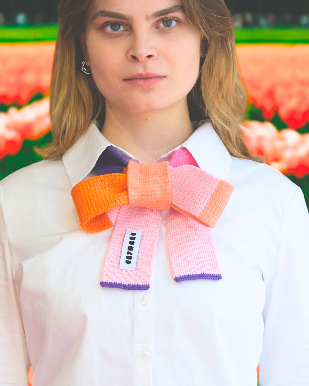 Petit – Skinny Scarf Strickkrawatte Multicolor