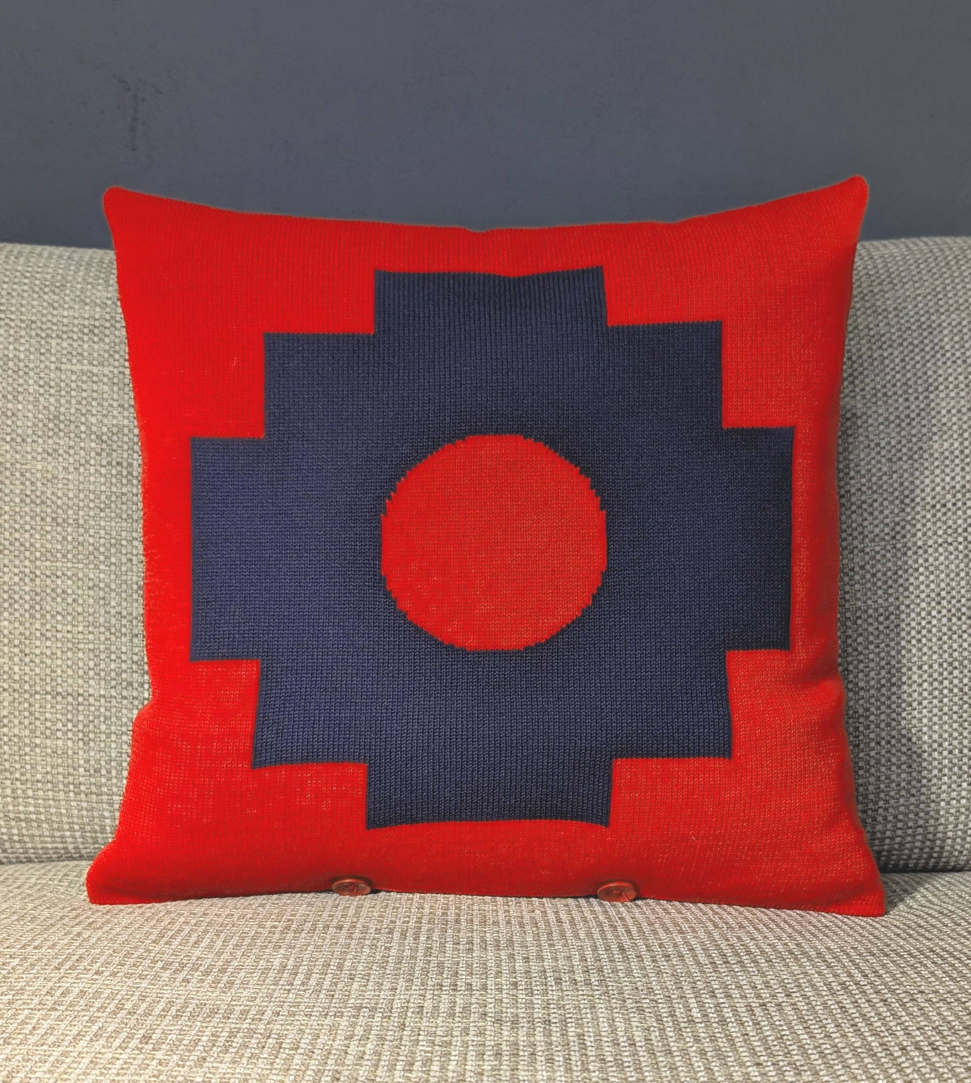 Merinokissen Edition Andino Rot-Blau