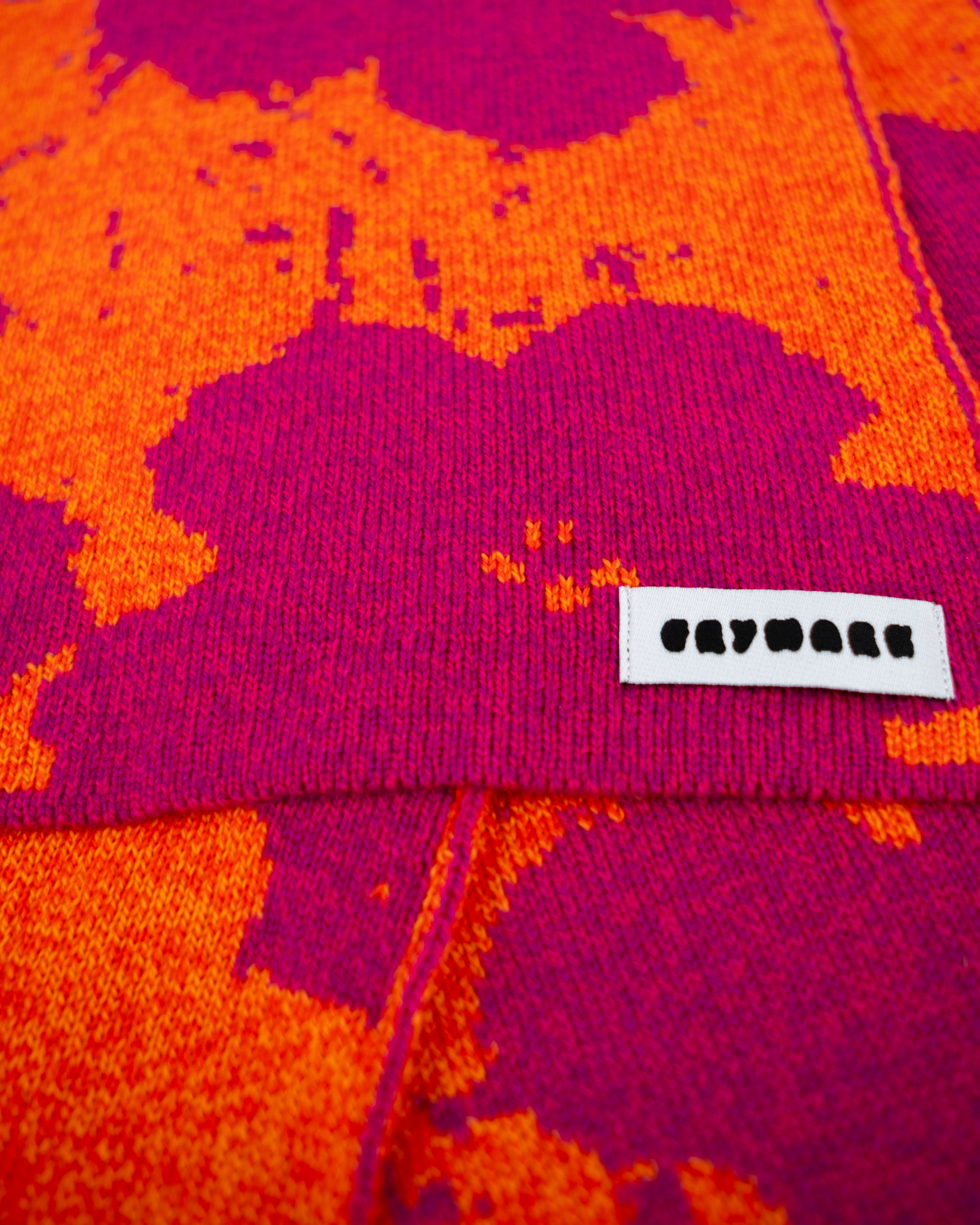 Lotonne – Jacquard-Schal aus kardierter Merinowolle
