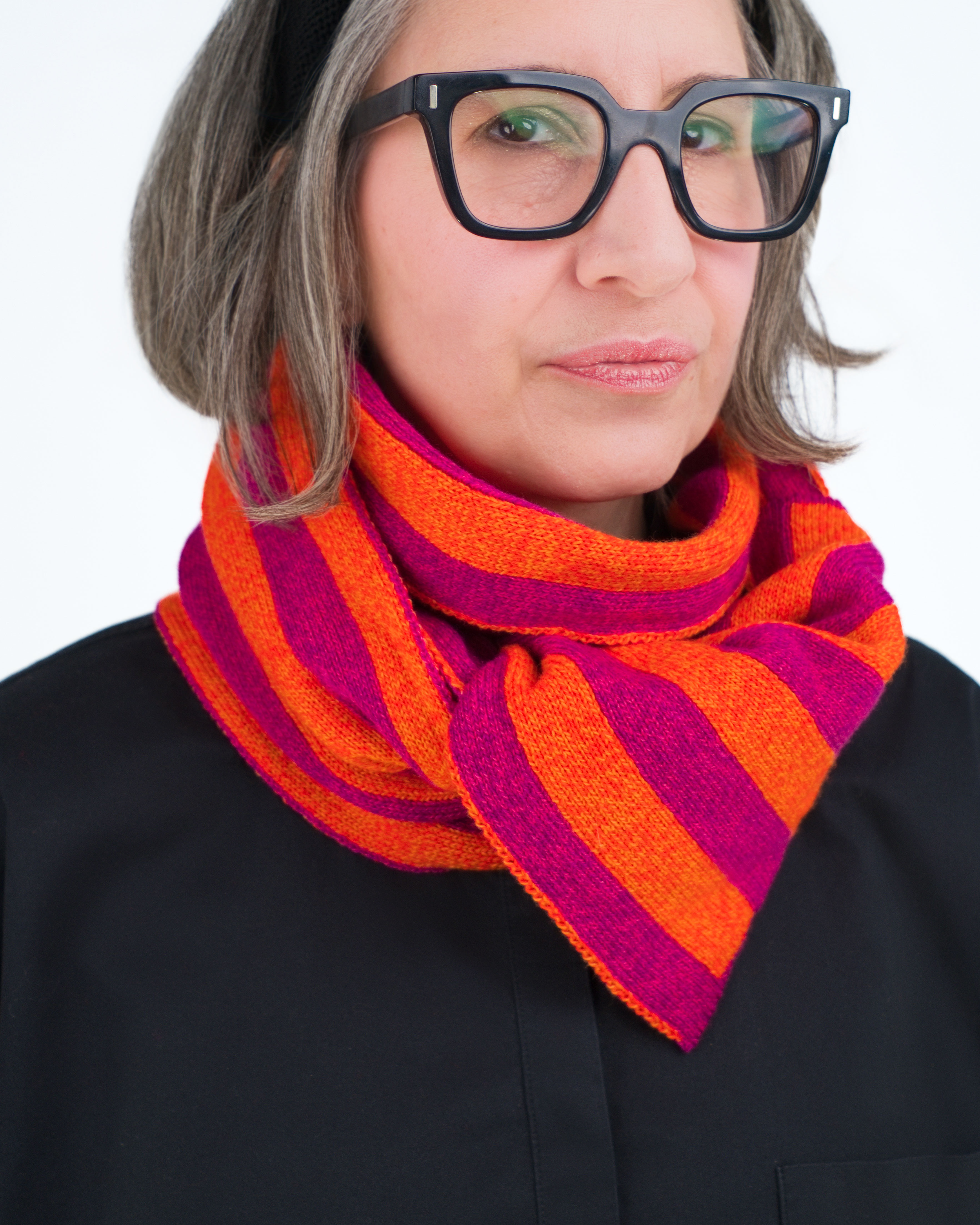 Monsieur – Jacquard-Schal aus kardierter Merinowolle