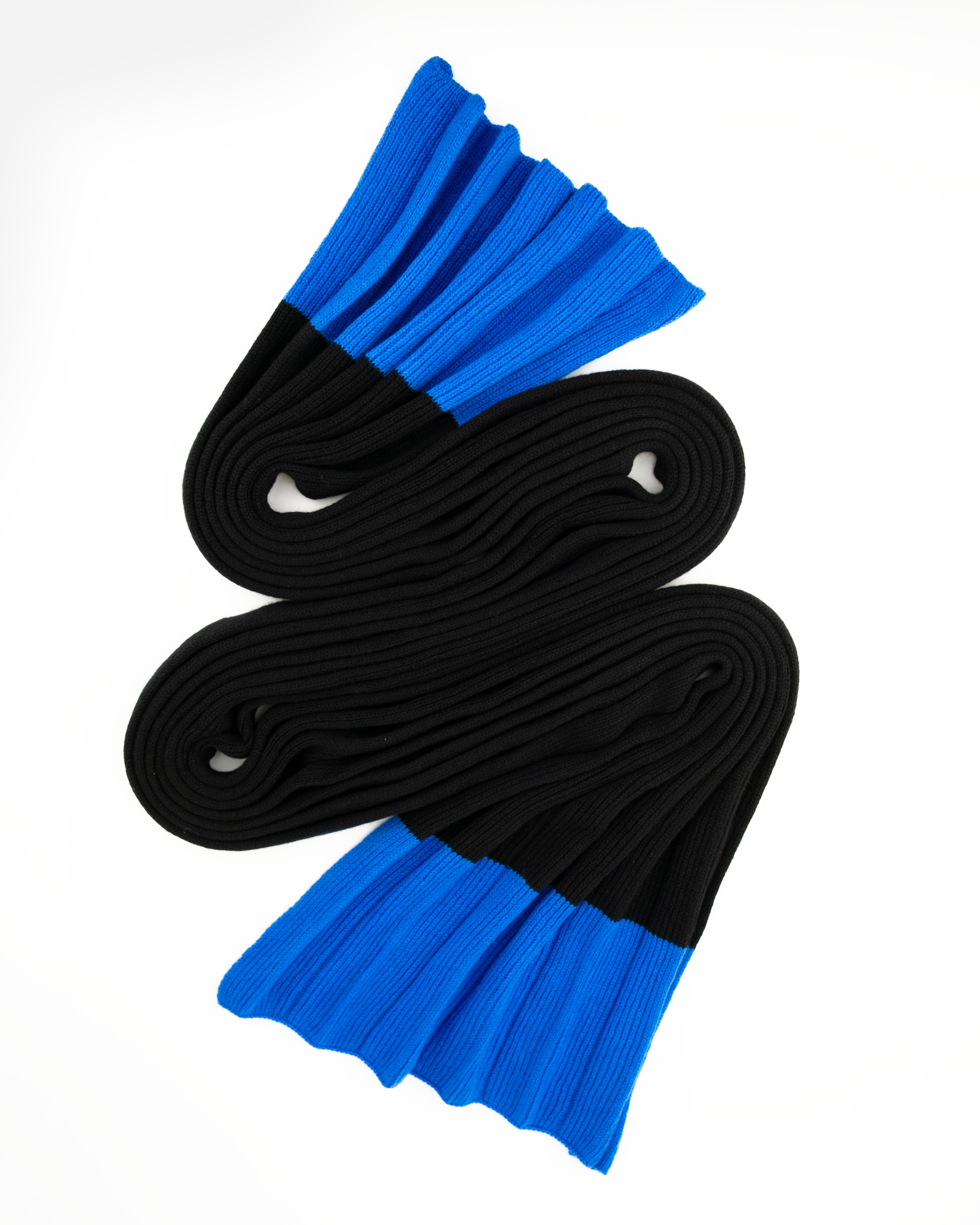 Nuit 3D Cashmere Schal in Schwarz und Blau