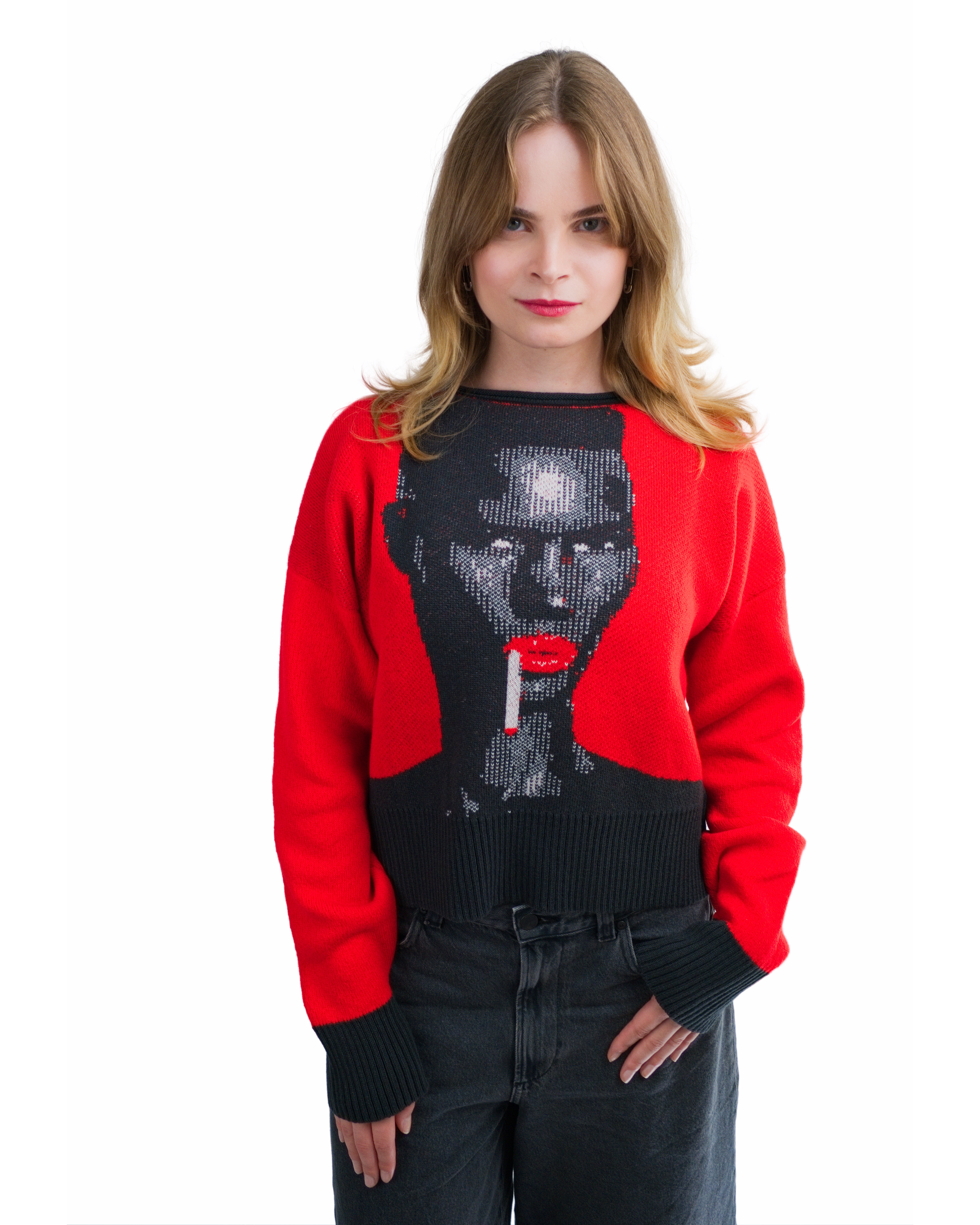 Diva Three – Jacquard-Pullover aus italienischer Merinowolle