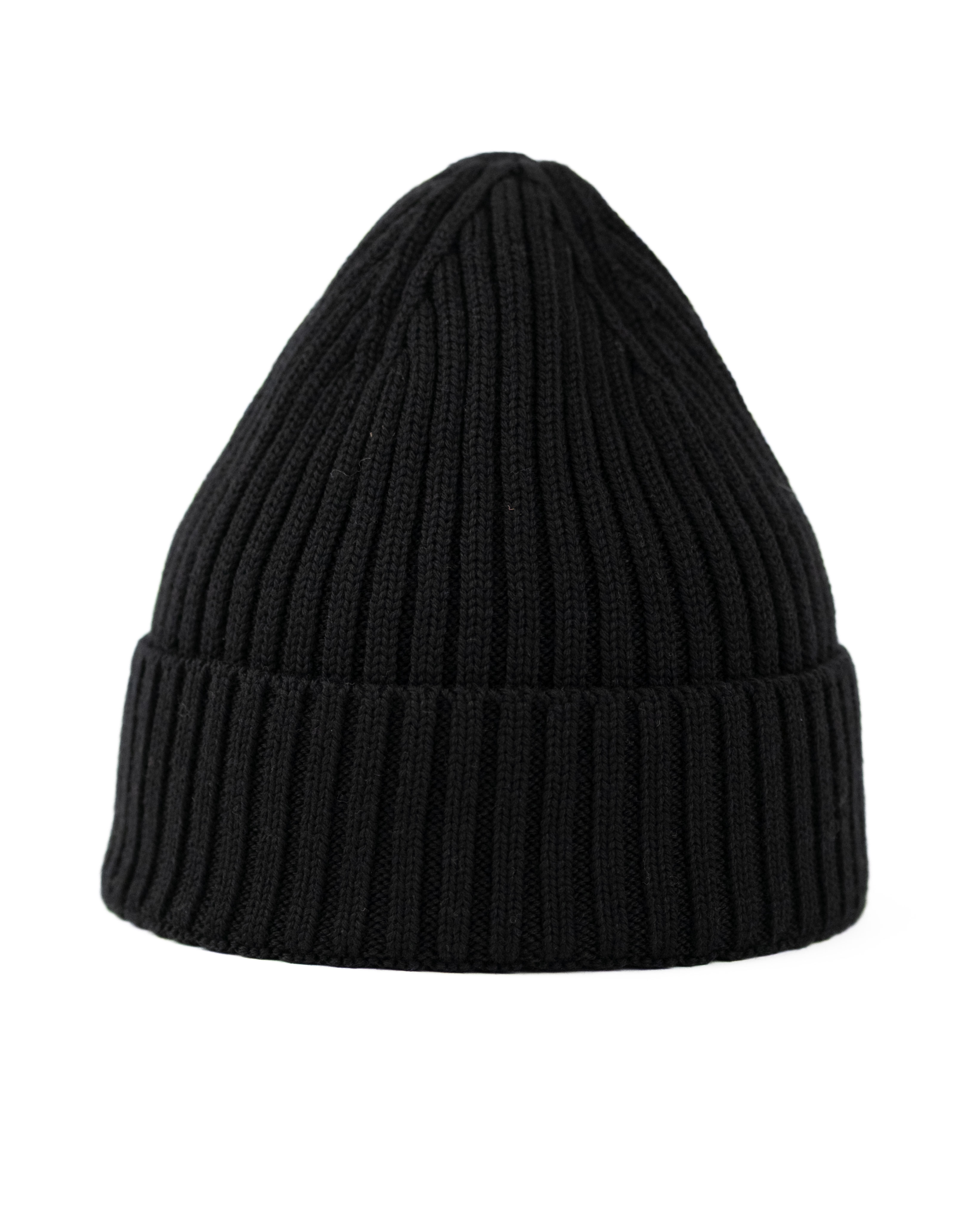Black – Beanie aus besonders glatter Merinowolle