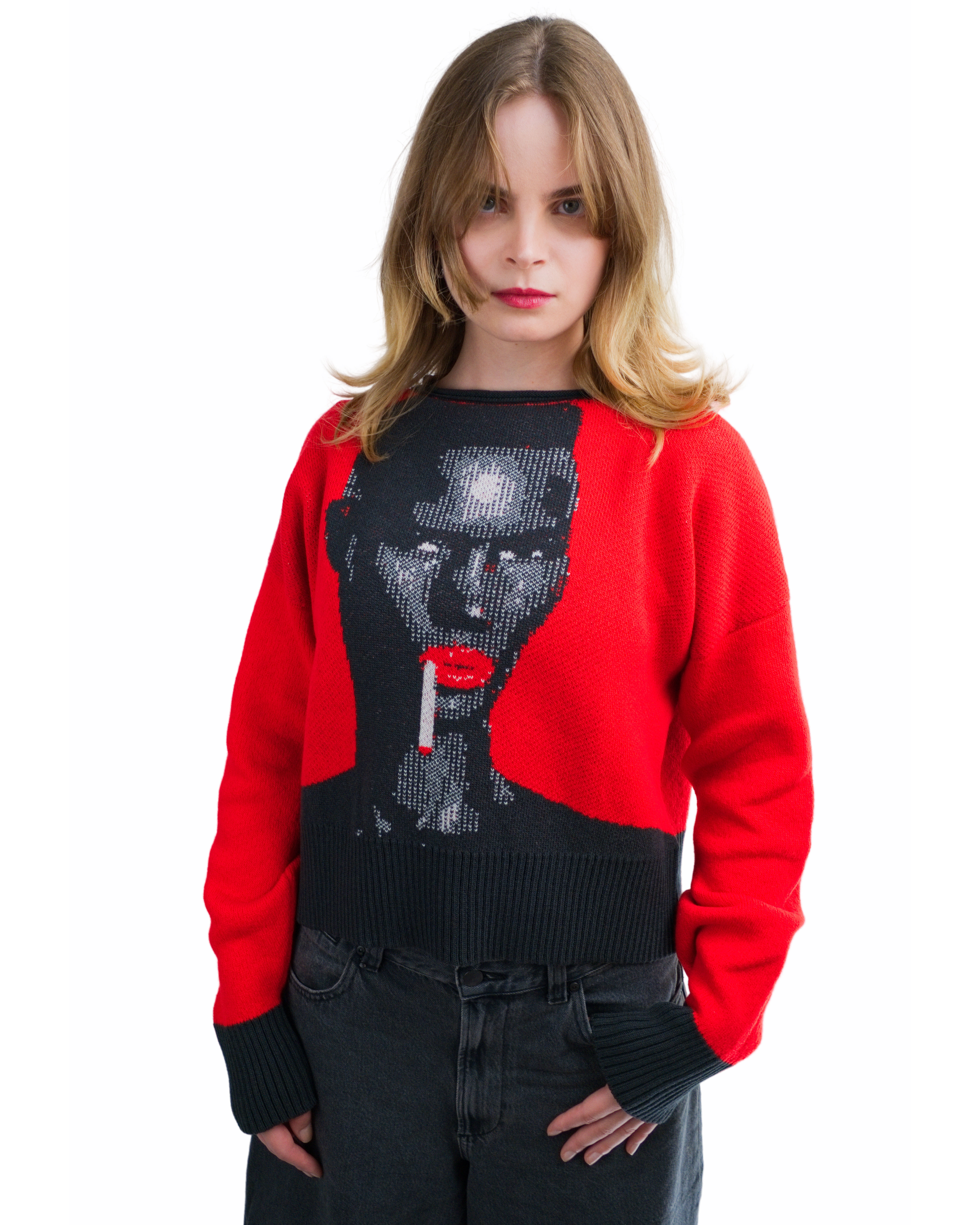 Diva Three – Jacquard-Pullover aus italienischer Merinowolle