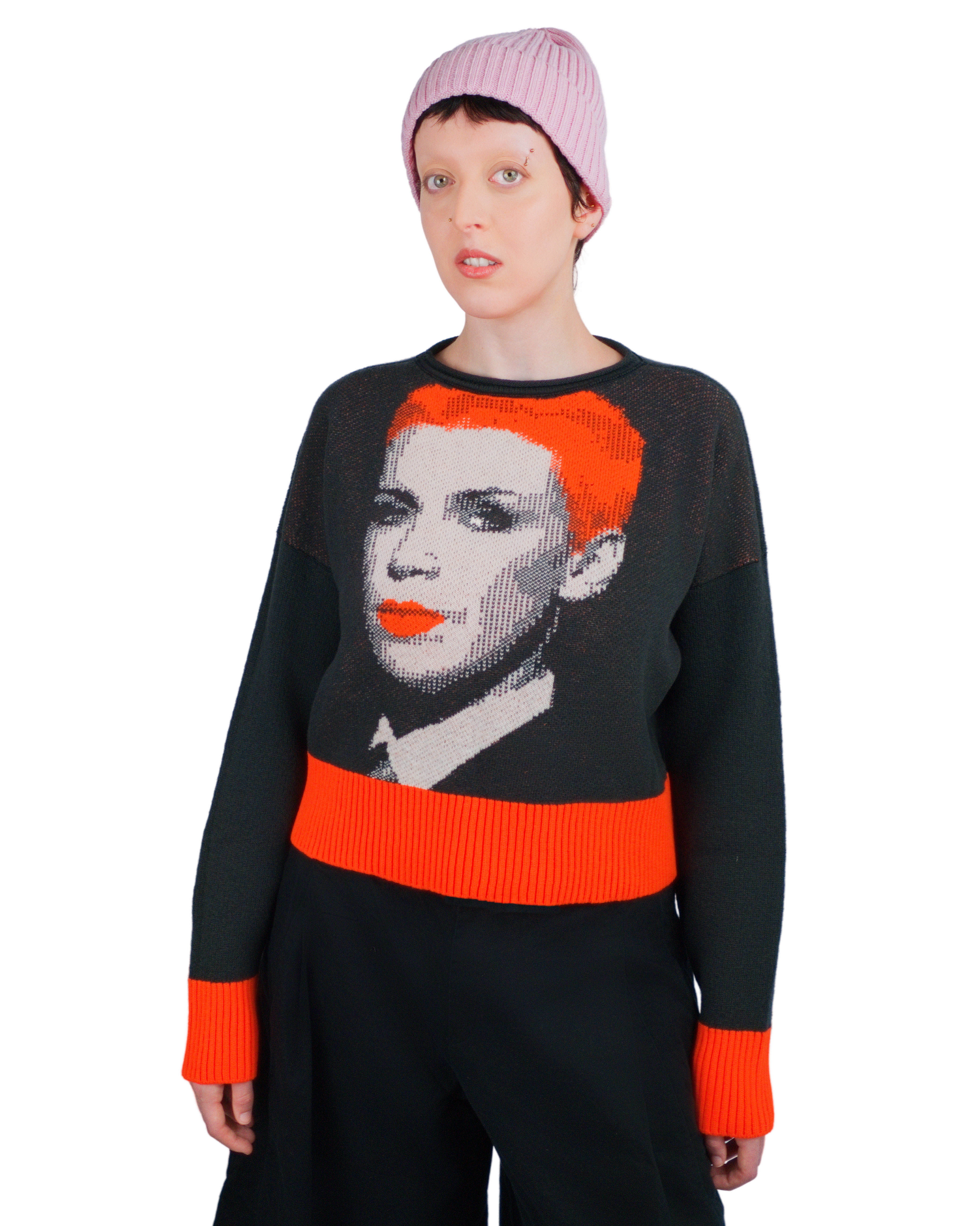 Diva Two – Jacquard-Pullover aus italienischer Merinowolle