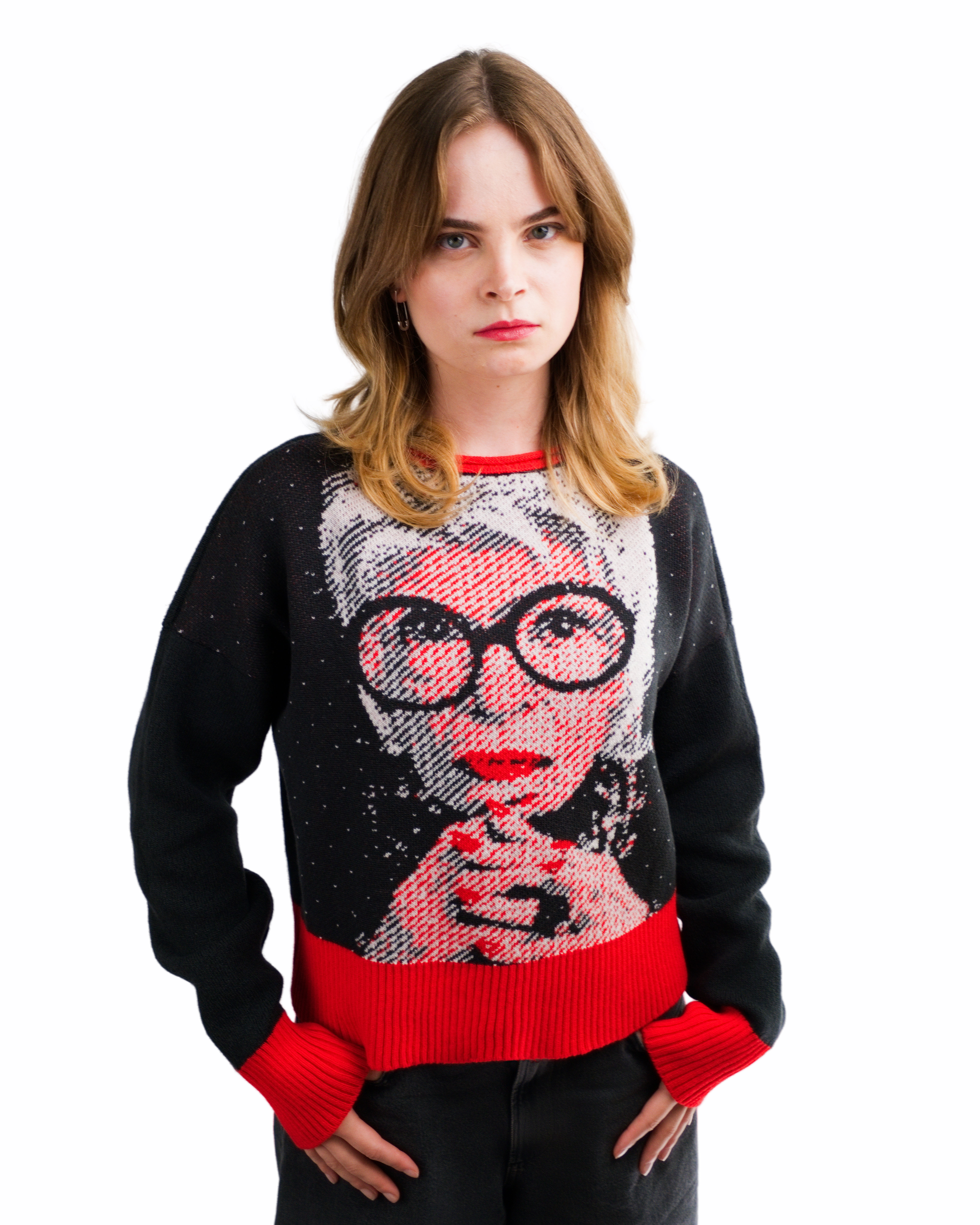 Diva One – Jacquard-Pullover aus italienischer Merinowolle