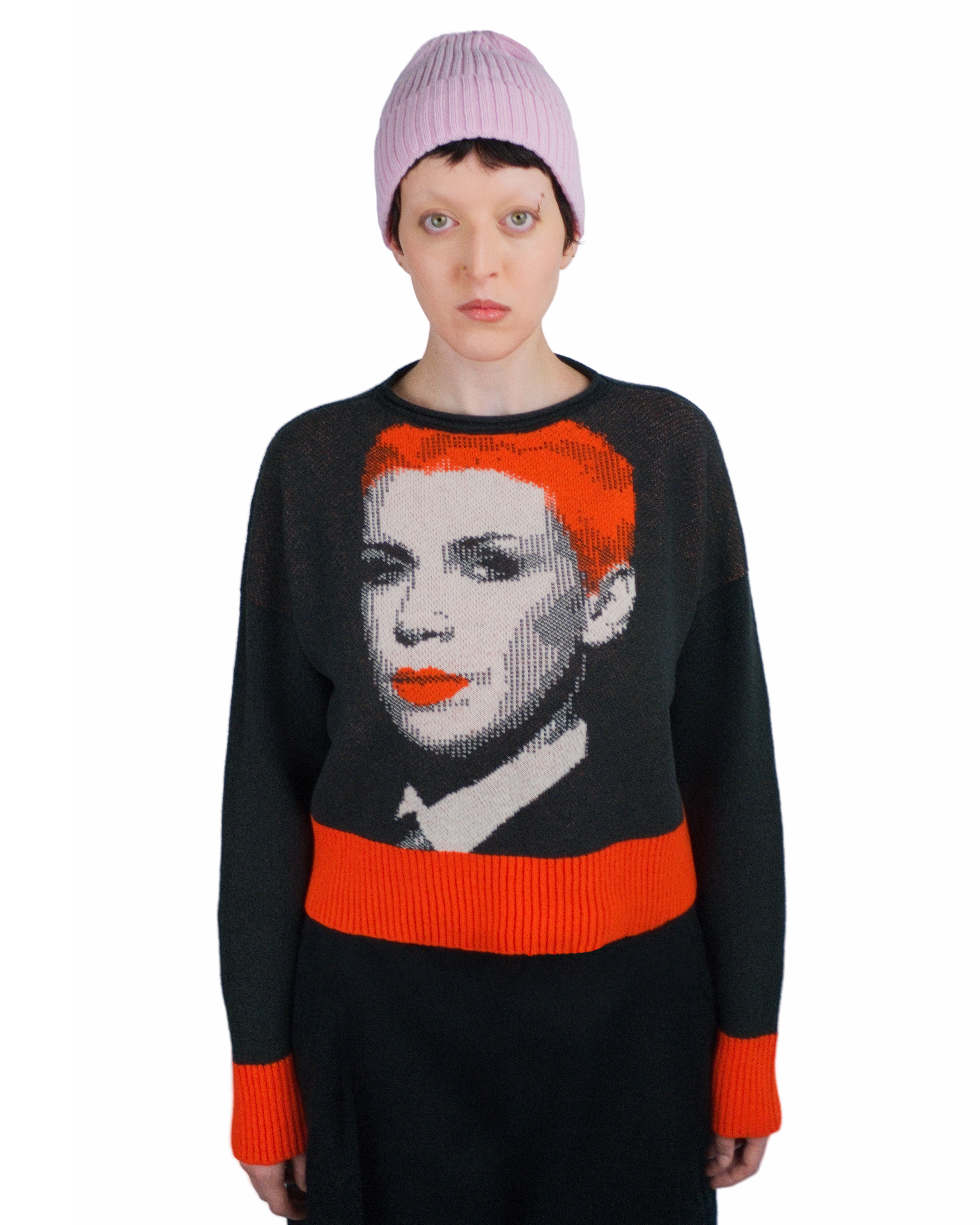 Diva Two – Jacquard-Pullover aus italienischer Merinowolle